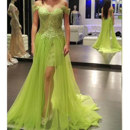 High Low Prom Dress, Emerald Green ..