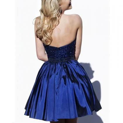 Homecoming Dresses,Navy Blue Homeco..