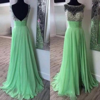 Prom Dresses,Scoop Prom Gowns,Long ..