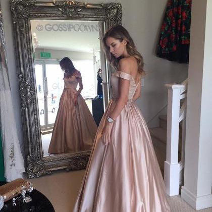 Prom Dresses, Blush Pink Prom Dress..