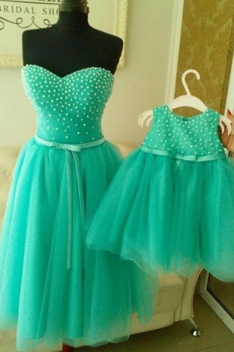Flower Girl Dresses, Pageant Dresses for Girls , 2016 Mint Green Flower Girl Dress with Pearls, First Communion Dresses for Girls,Communion Dresses, flower girl dresses for weddings, girl pageant dress, Kids Prom Dresses,Pageant Dress,pageant dresses for juniors