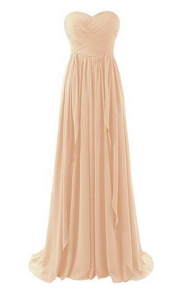 Bridesmaid Dress 2020, Peach Bridesmaids Dress, Sweetheart Bridesmaid Dresses, 2020 Bridesmaid Dress, Strapless Bridesmaid Dress,Wedding Party Dresses, Prom Dress, Plus Size Bridesmaid Dress, Sweetheart Prom Dress, Bridesmaid Dress Long, Custom Made