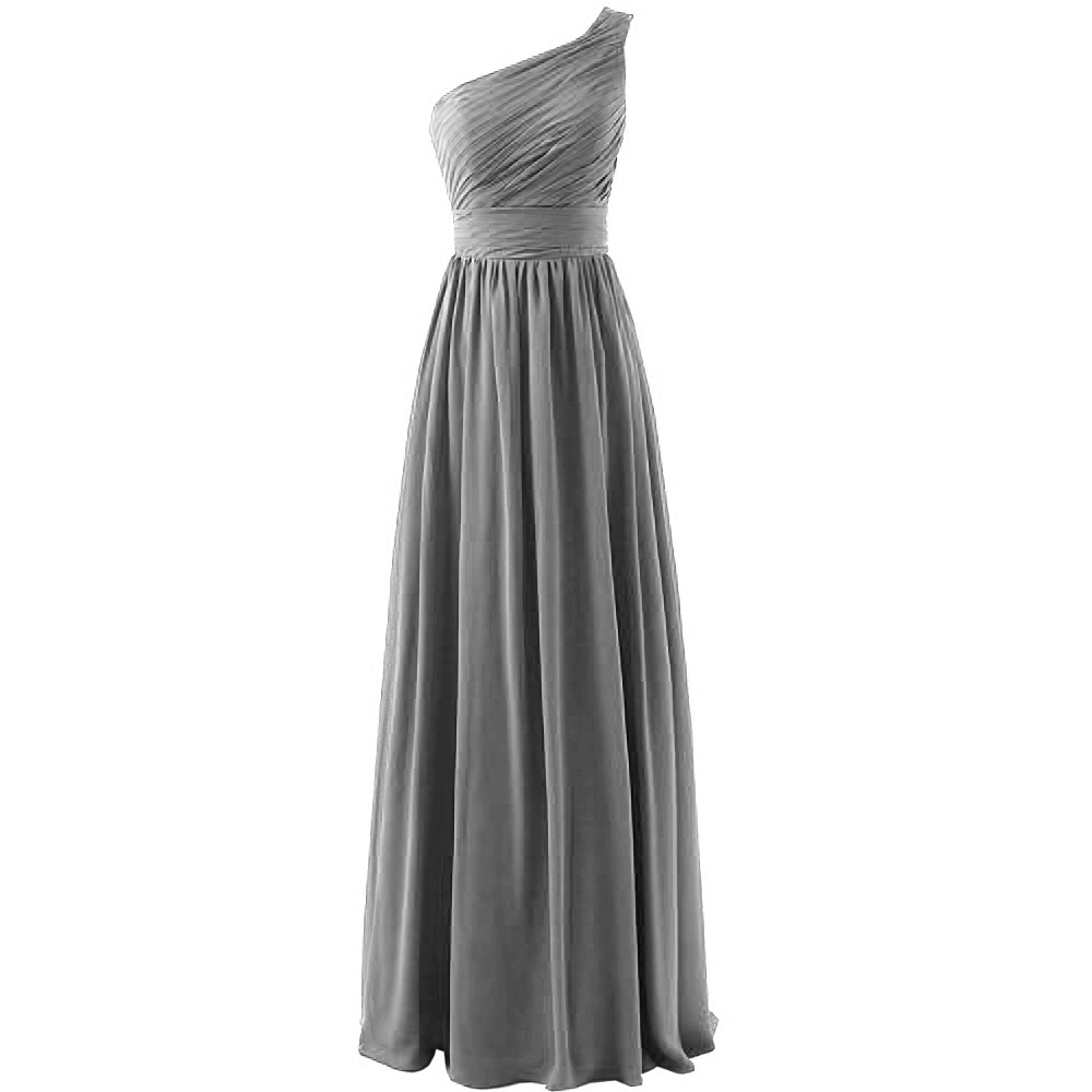 Bridesmaid Dress, Gray Bridesmaids Dress, Long Bridesmaid Dress, 2019